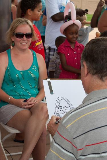 Circus Kaput Caricaturists always make the guest feel special!